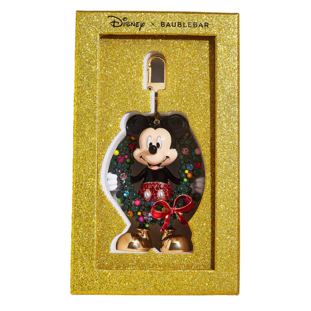 Christmas Mickey BaubleBar Keychain